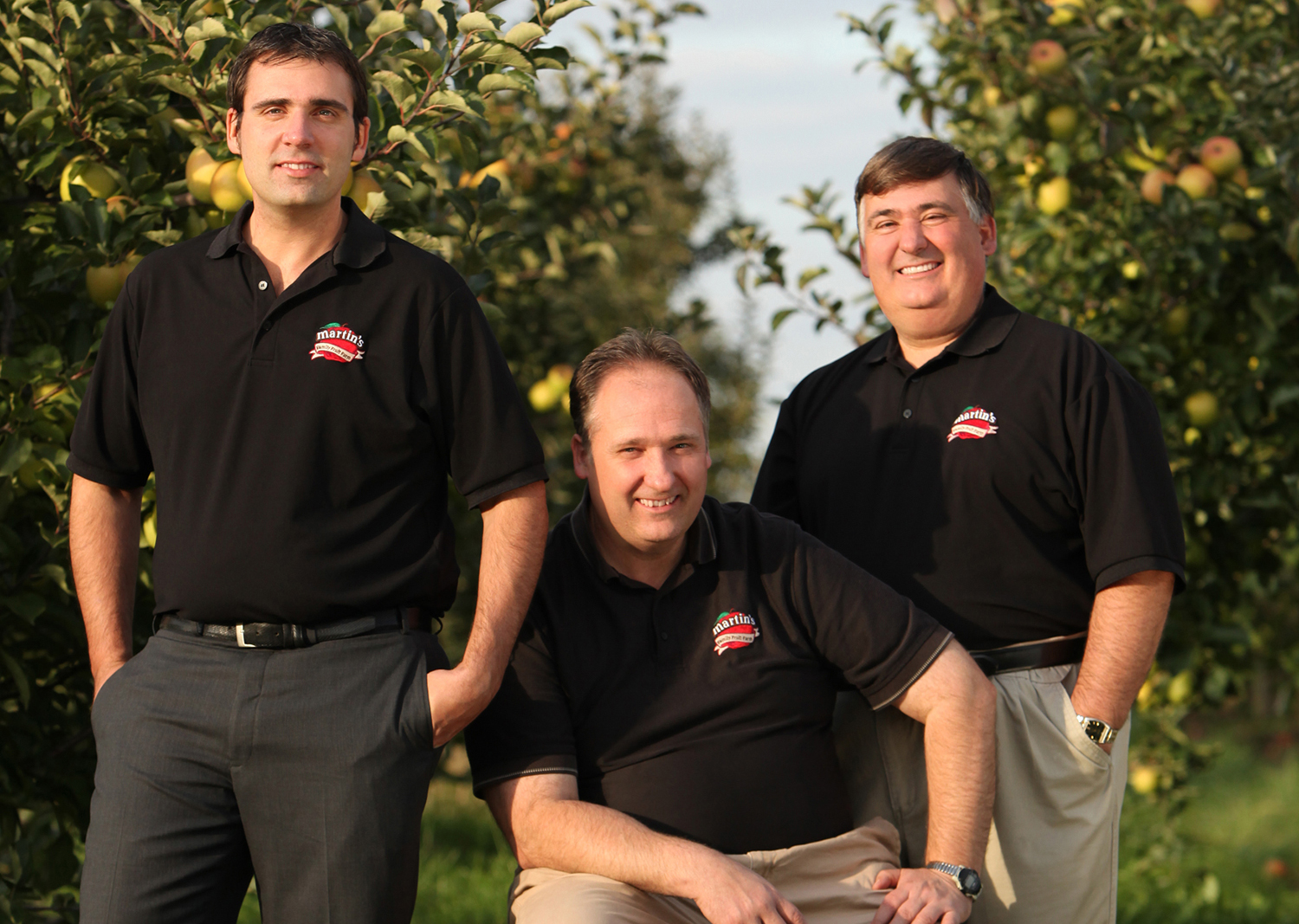 Three Martin brothers Ontario Apples