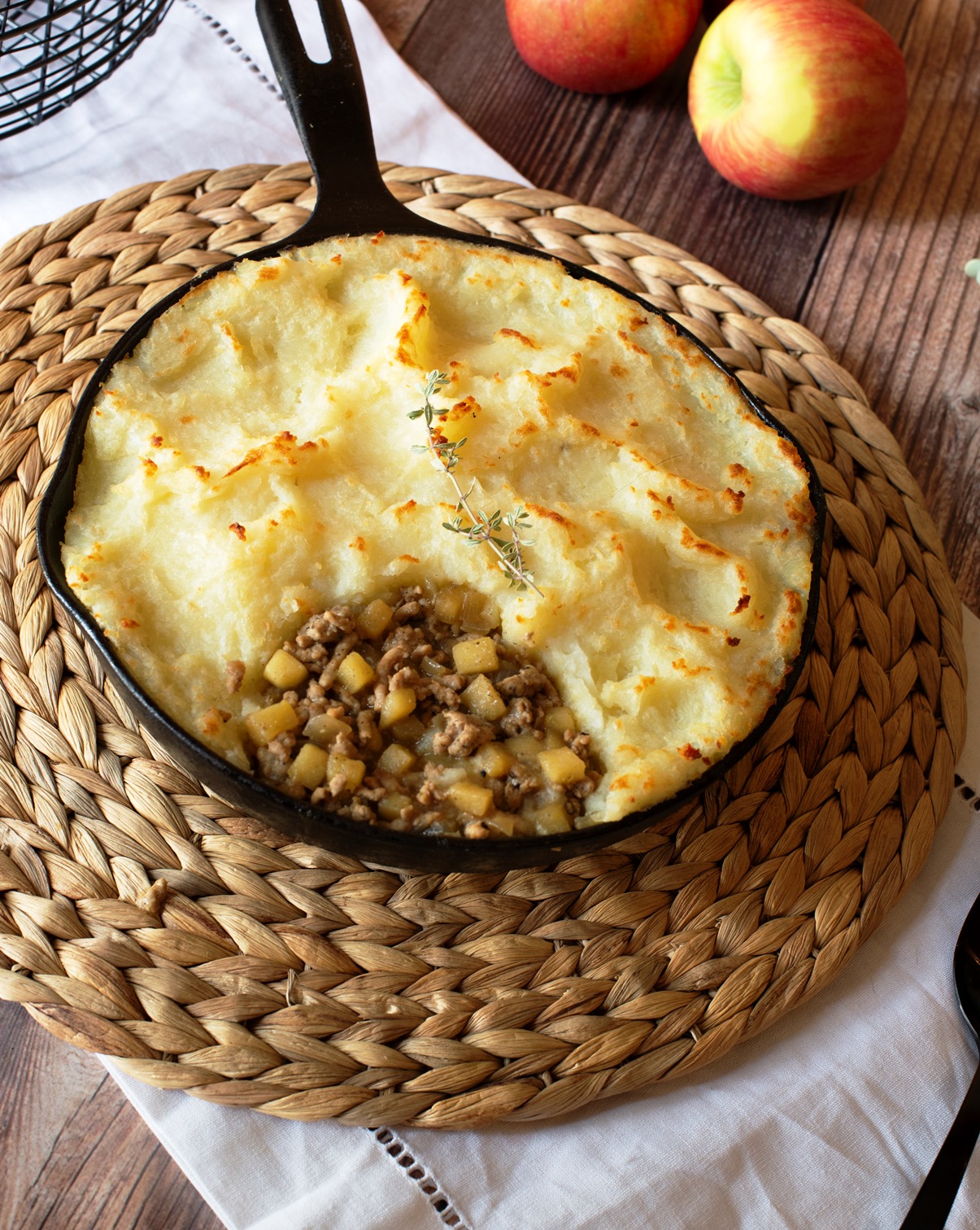 Apple & Sausage Shepherds Pie